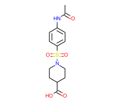 1-{[4-(acetylamino)phenyl]sulfonyl}piperidine-4-carboxylic acid