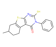 2-mercapto-7-methyl-3-phenyl-5,6,7,8-tetrahydro[1]benzothieno[2,3-d]pyrimidin-4(3H)-one