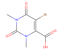 5-bromo-1,3-dimethyl-2,6-dioxo-1,2,3,6-tetrahydropyrimidine-4-carboxylic acid