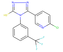 5-(6-Chloro-pyridin-3-yl)-4-(3-trifluoromethyl-phenyl)-4H-[1,2,4]triazole-3-thiol