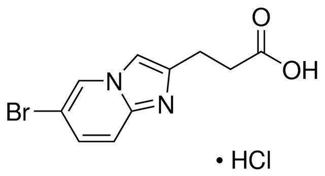 3-(6-Bromoimidazo[1,2-<i>a</i>]pyridin-2-yl)propanoic acid hydrochloride