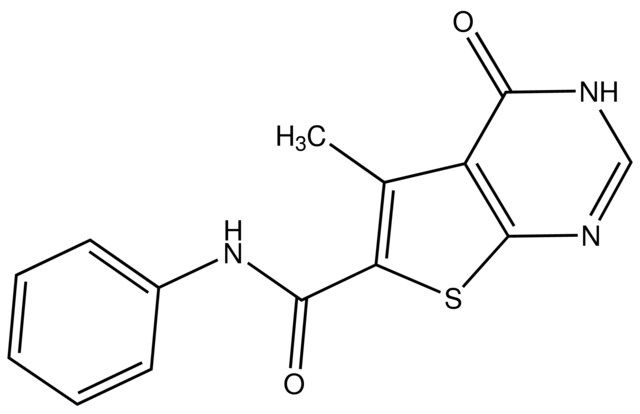 5-Methyl-4-oxo-<i>N</i>-phenyl-3,4-dihydrothieno[2,3-<i>d</i>]pyrimidine-6-carboxamide