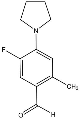 5-Fluoro-2-methyl-4-(1-pyrrolidinyl)benzaldehyde