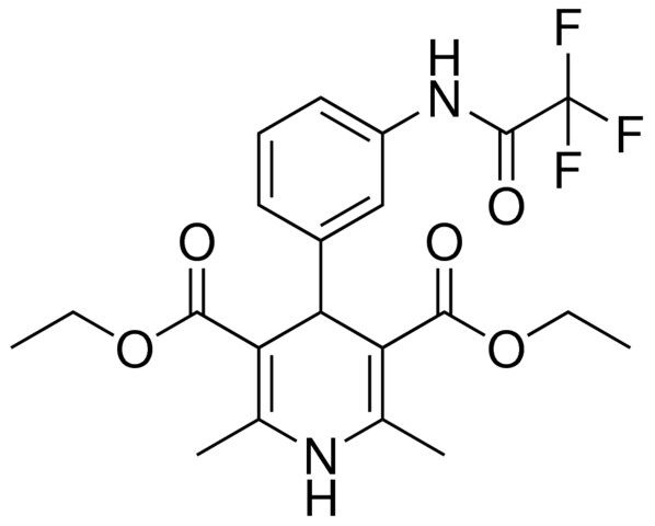 DIETHYL 2,6-DIMETHYL-4-{3-[(TRIFLUOROACETYL)AMINO]PHENYL}-1,4-DIHYDRO-3,5-PYRIDINEDICARBOXYLATE