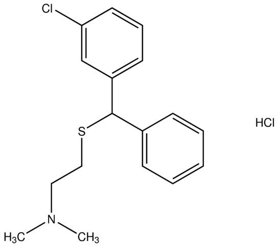 2-{[(3-chlorophenyl)(phenyl)methyl]sulfanyl}-N,N-dimethylethanamine hydrochloride