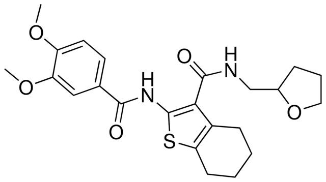 2-[(3,4-DIMETHOXYBENZOYL)AMINO]-N-(TETRAHYDRO-2-FURANYLMETHYL)-4,5,6,7-TETRAHYDRO-1-BENZOTHIOPHENE-3-CARBOXAMIDE