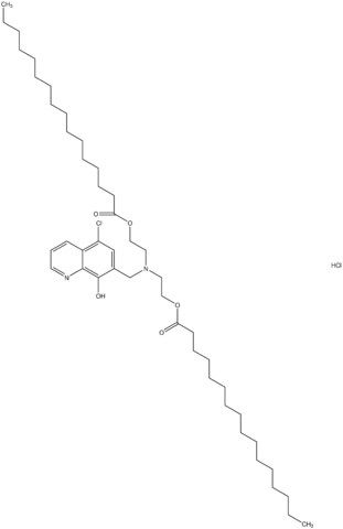 2-{[(5-chloro-8-hydroxy-7-quinolinyl)methyl][2-(palmitoyloxy)ethyl]amino}ethyl hexadecanoate hydrochloride