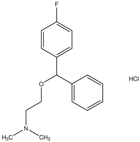 2-[(4-fluorophenyl)(phenyl)methoxy]-N,N-dimethylethanamine hydrochloride