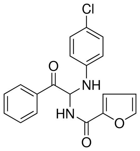 FURAN-2-CARBOXYLIC ACID (1-(4-CHLORO-PHENYLAMINO)-2-OXO-2-PHENYL-ETHYL)-AMIDE