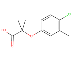 2-(4-chloro-3-methyl-phenoxy)-2-methyl-propionic acid
