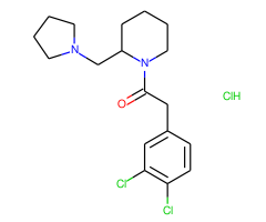 2-(3,4-Dichlorophenyl)-1-(2-(pyrrolidin-1-ylmethyl)piperidin-1-yl)ethanone hydrochloride